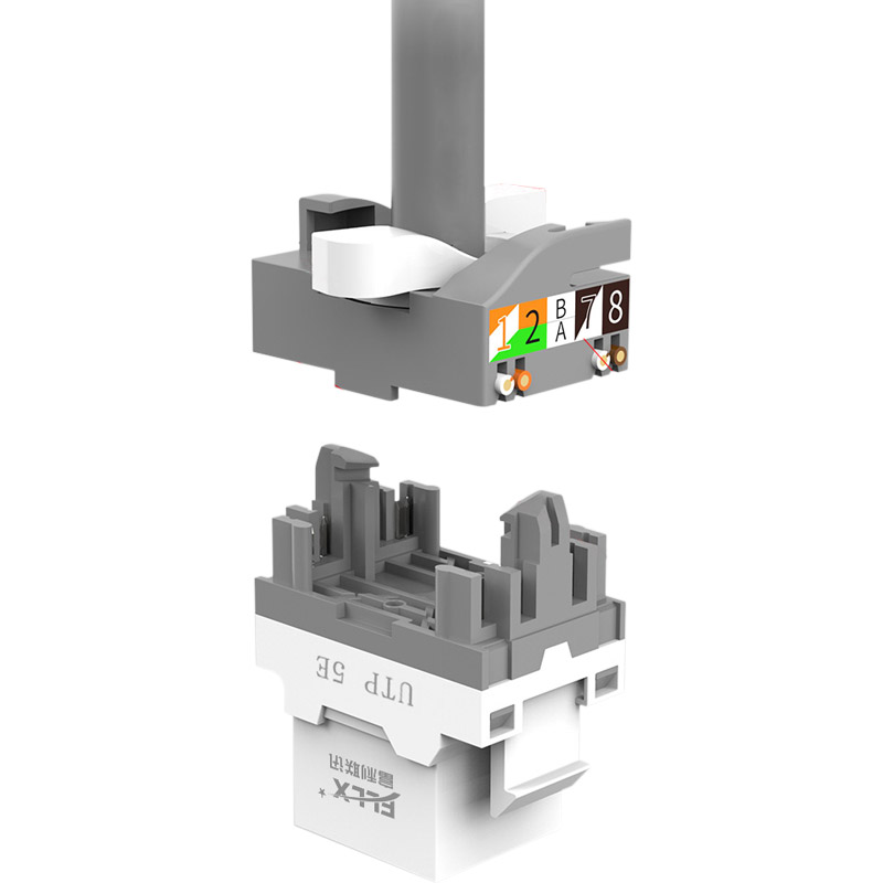 超五类旋转式免打模块FLLX-MK180-MD05