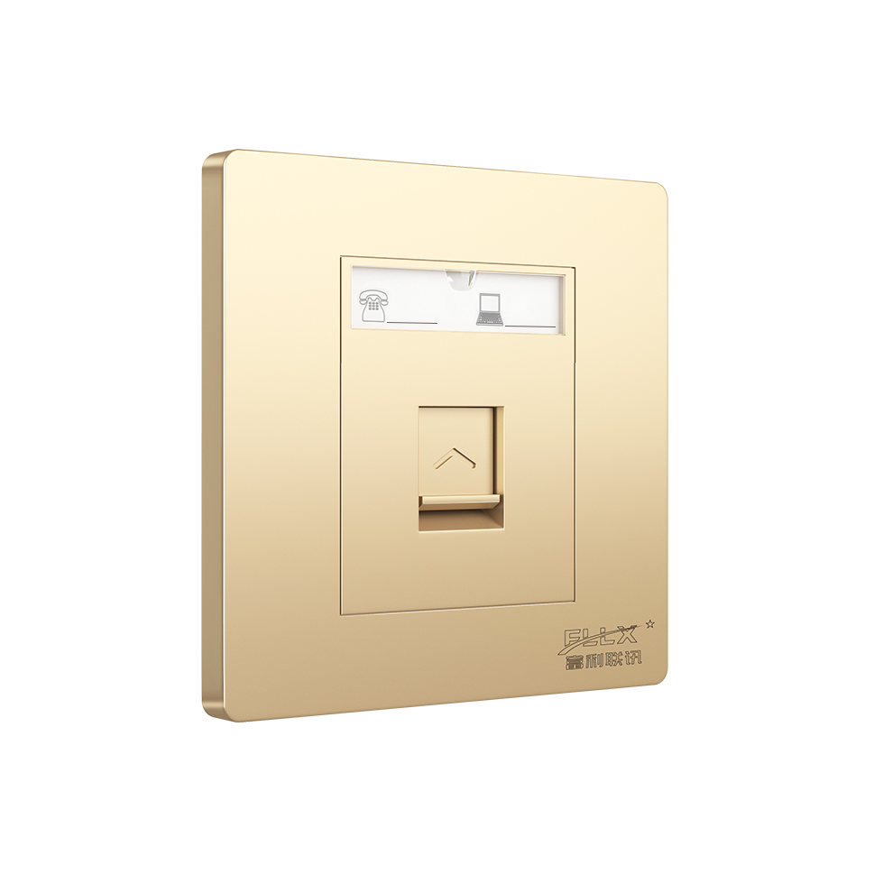 网络信息面板（玫瑰金-单口/双口）