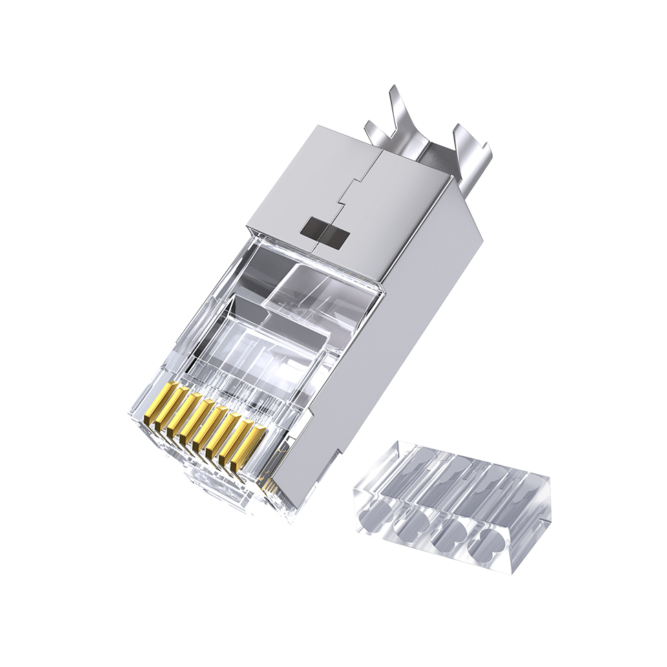 七类屏蔽免打水晶头（燕尾夹）