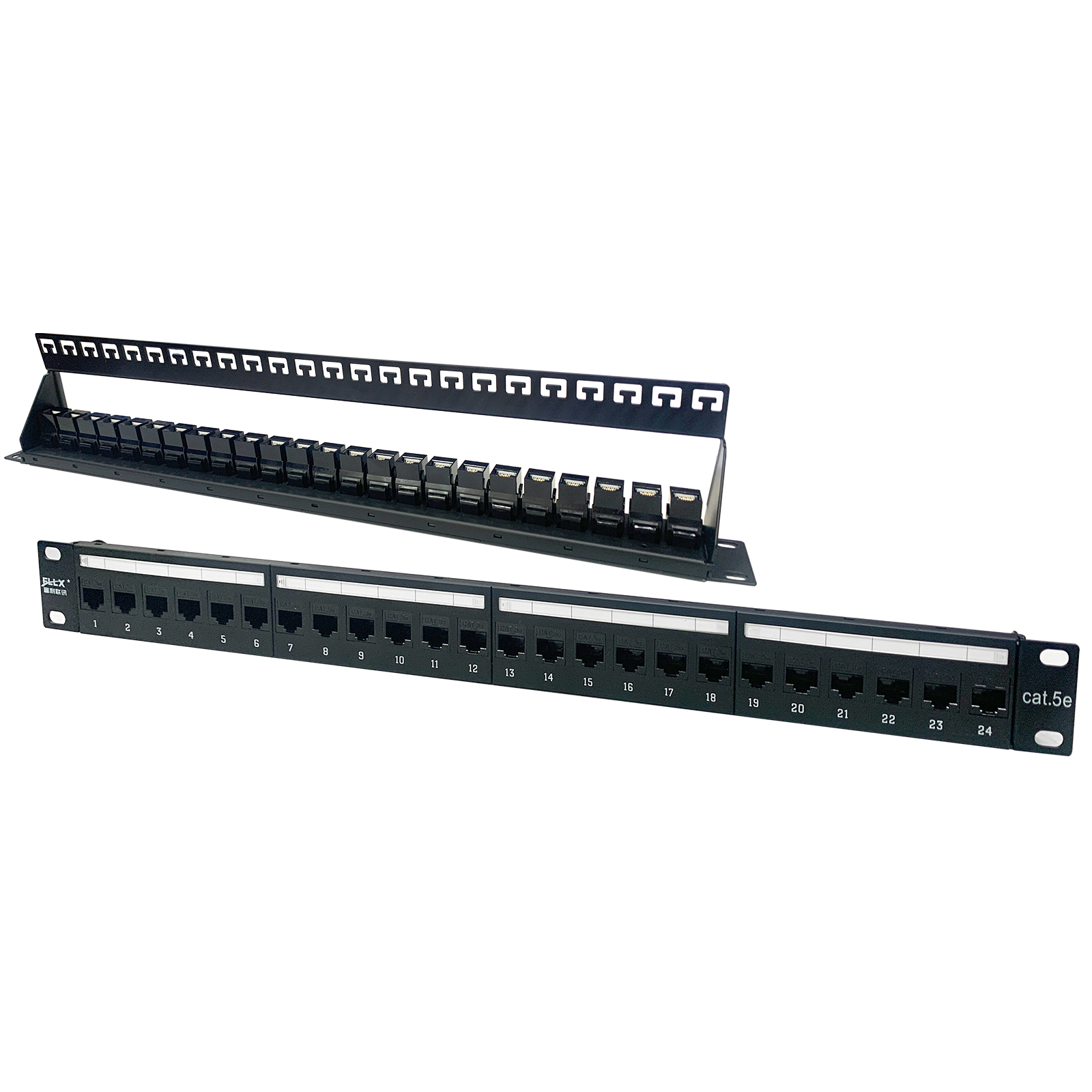 超五类弯直通配线架FLLX-PXJ5024ZT