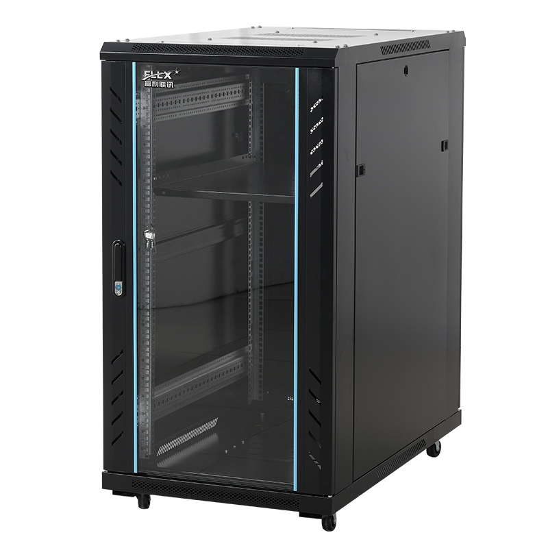 【18U】玻璃门/网孔门机柜